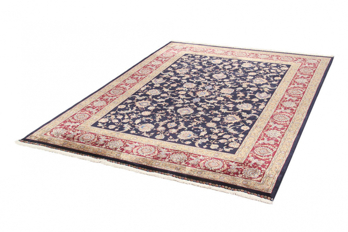 Covor persan bleumarin Qoum Shah|Covoare orientale mari [4]