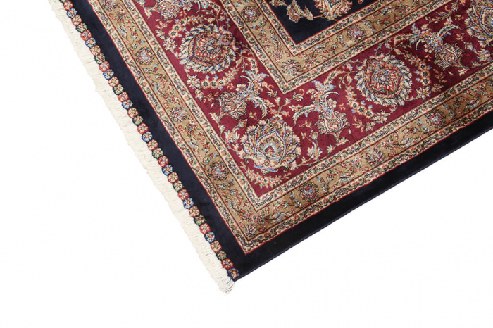 Covor persan bleumarin Qoum Shah|Covoare orientale mari [2]