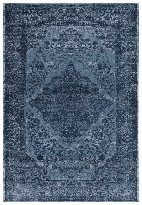 Covor bleumarin pentru living|Covoare vintage moderne [1]