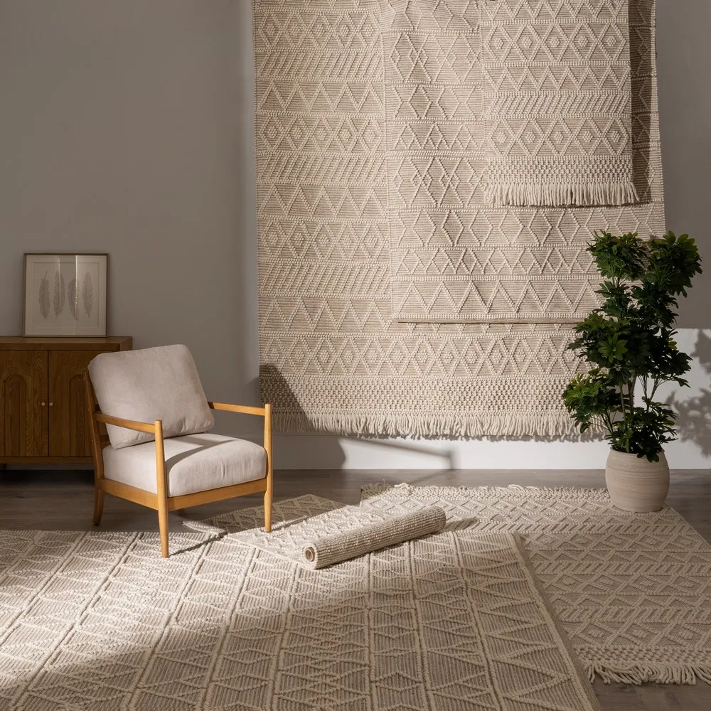 Covor Crem Lana 200x300 | Covoare Etnice de Lux [7]