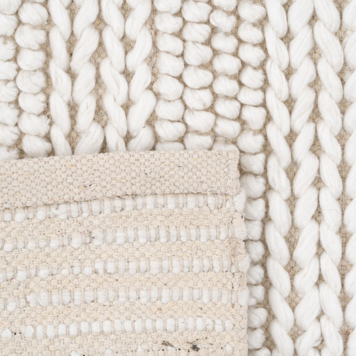 Covor crem lana bumbac textil scandinav [5]