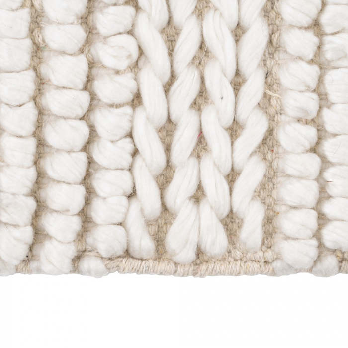 Covor crem lana bumbac textil scandinav [4]