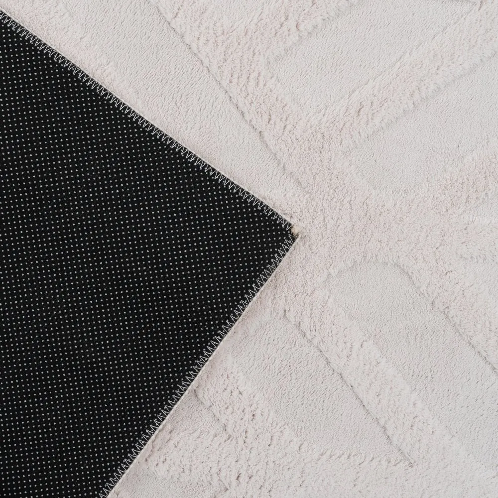 Covor crem cu model in relief | Covoare moderne [3]