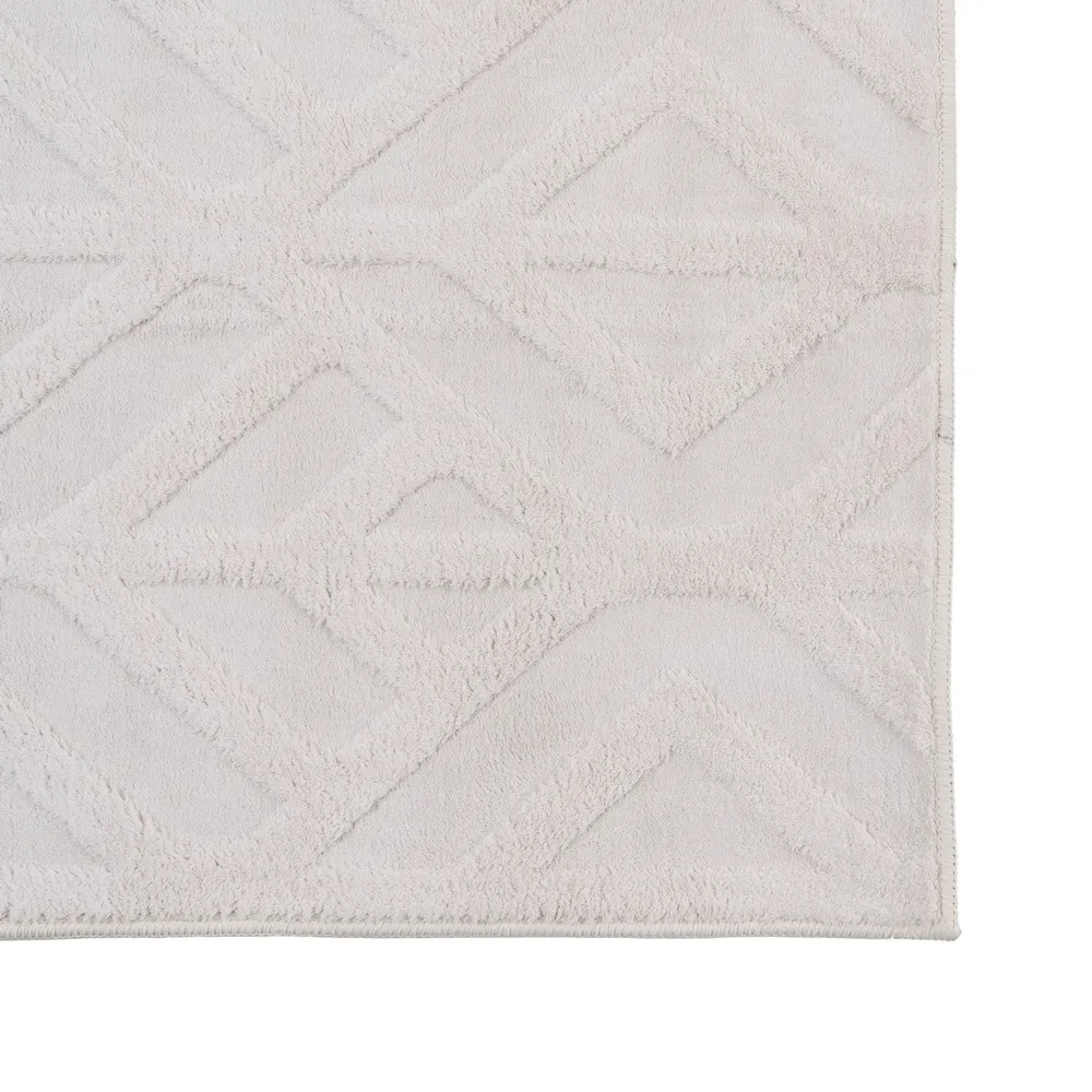 Covor crem cu model in relief | Covoare moderne [4]