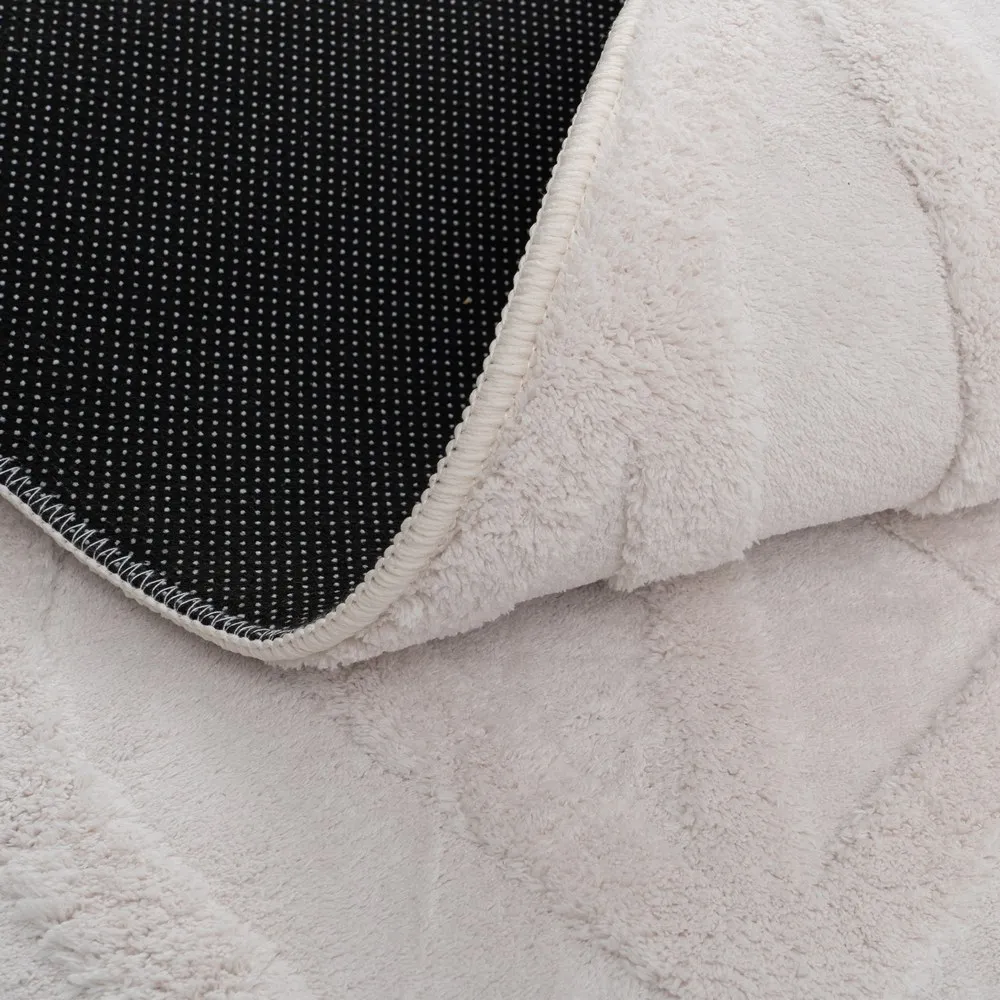Covor crem cu model in relief | Covoare moderne [5]