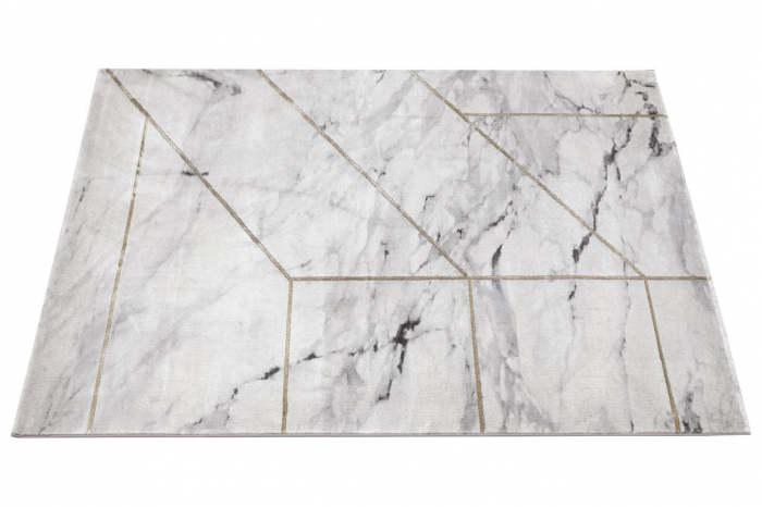 Covor modern aspect marmura alb gri|Covoare moderne premium [4]