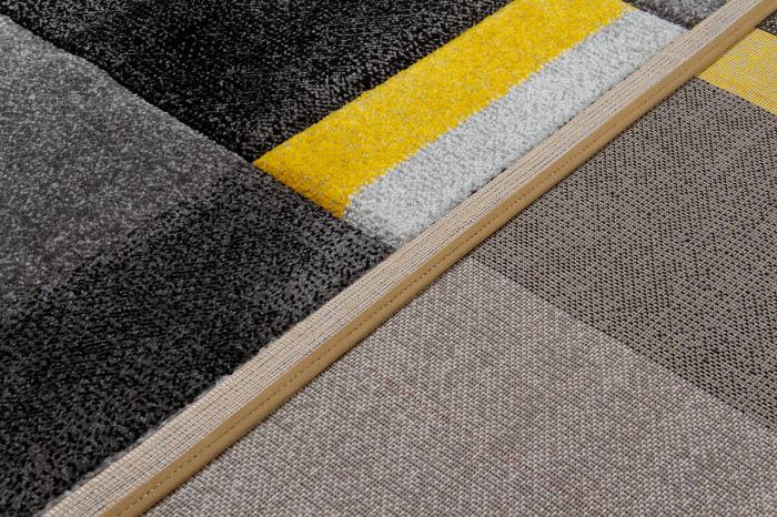 Covor contemporan geometric gri-galben|Covoare moderne premium [7]