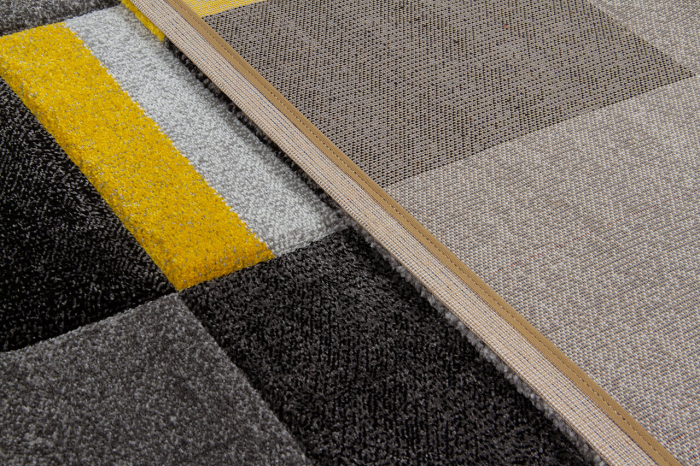 Covor contemporan geometric gri-galben|Covoare moderne premium [8]