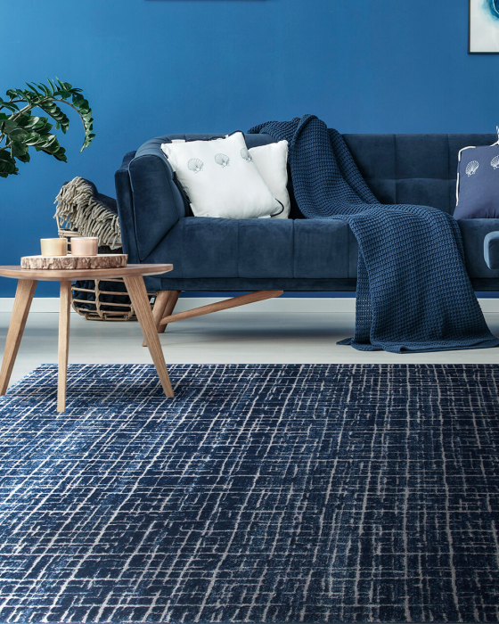 Covor albastru pentru living|Covoare contemporane moderne [3]