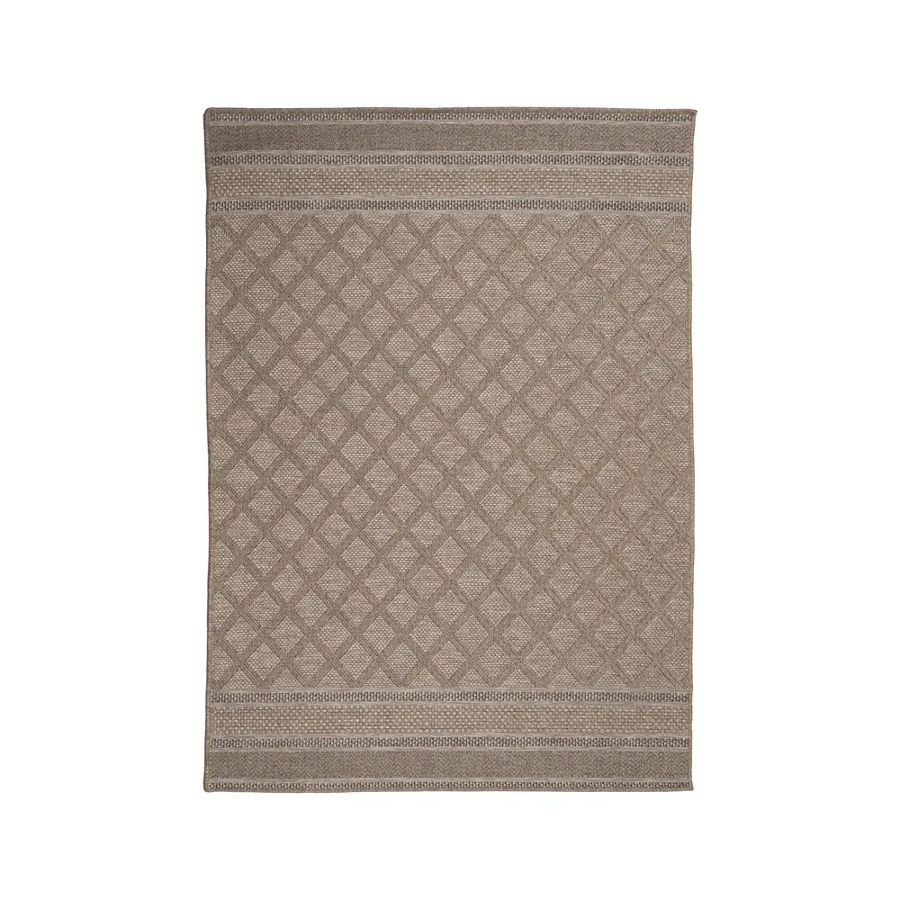 Covor Exterior Geometric Bej | Covoare Rezistente la Intemperii [1]
