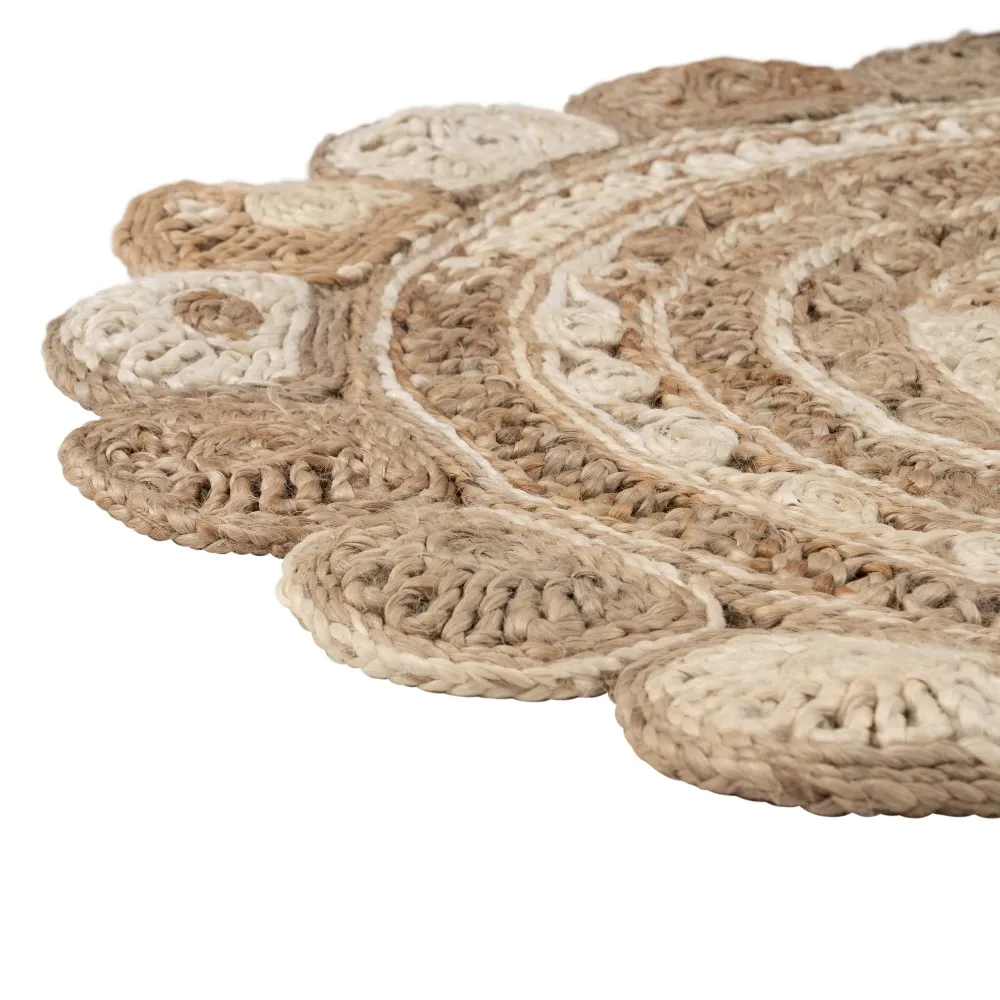 Covor rotund mandala - Covoare artizanale unice [4]
