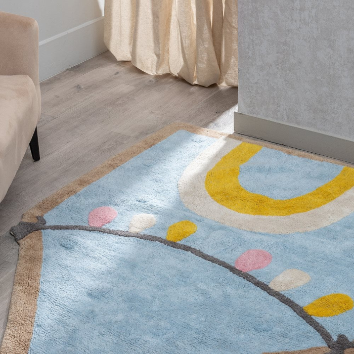 Covor dreptunghiular bumbac Circo 150x110|Covoare confortabile pentru camere de copii [5]