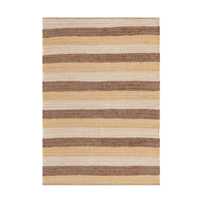 Covorul din bumbac cu dungi în tonuri naturale [1]