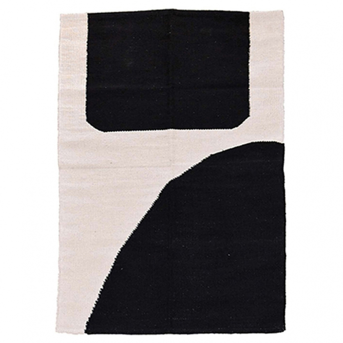 Covor Bumbac Negru|Covoare Moderne Premium [1]