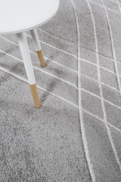 Covor contemporan geometric gri|Covoare moderne premium [6]