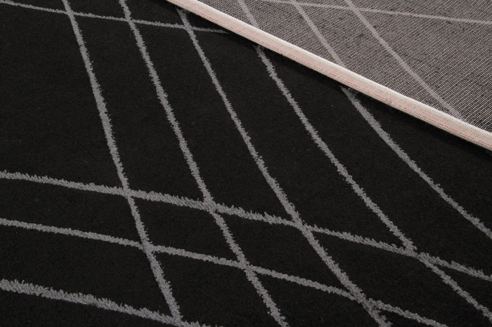 Covor contemporan geometric negru|Covoare moderne premium [8]