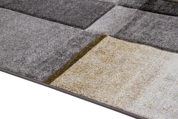 Covor modern geometric galben-gri|Covoare contemporane premium [5]