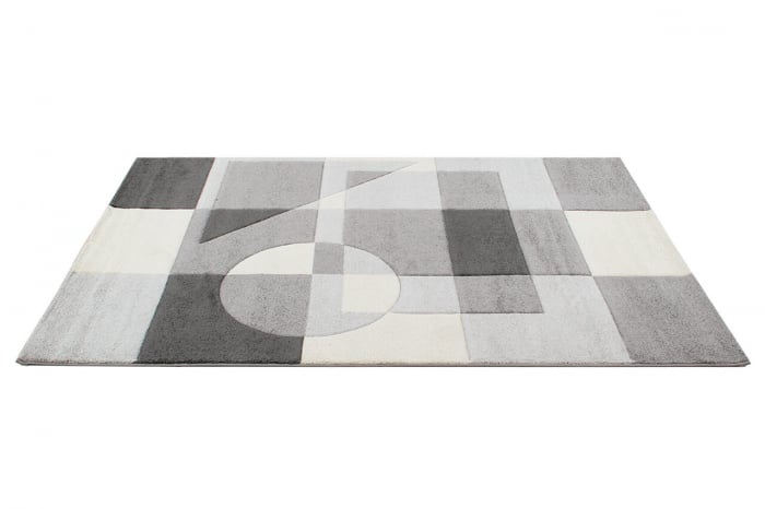Covor contemporan geometric gri|Covoare moderne premium [4]