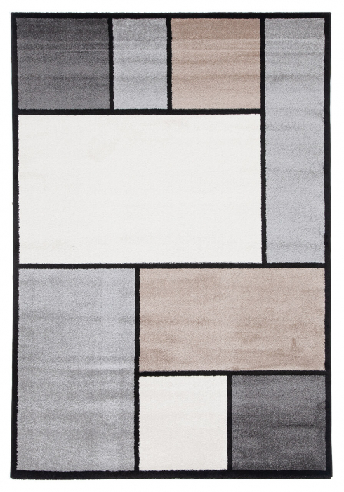 Covor modern geometric gri|Covoare contemporane premium [1]