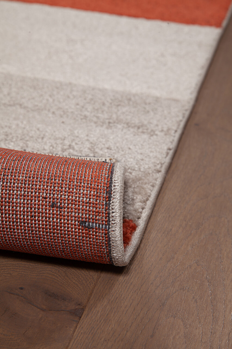 Covor contemporan geometric gri ruginiu|Covoare moderne premium [5]