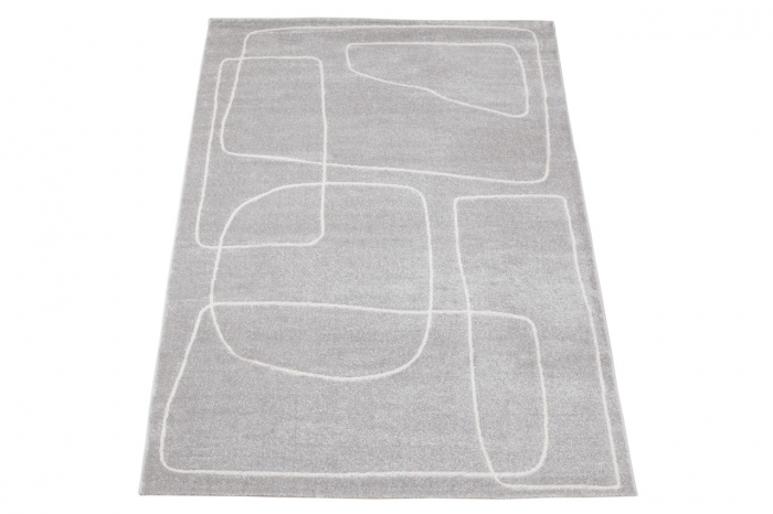 Covor modern abstract gri alb|Covoare moderne premium [2]