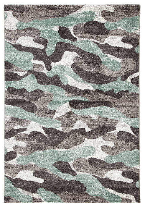 Covor modern camuflaj gri|Covoare contemporane premium [1]