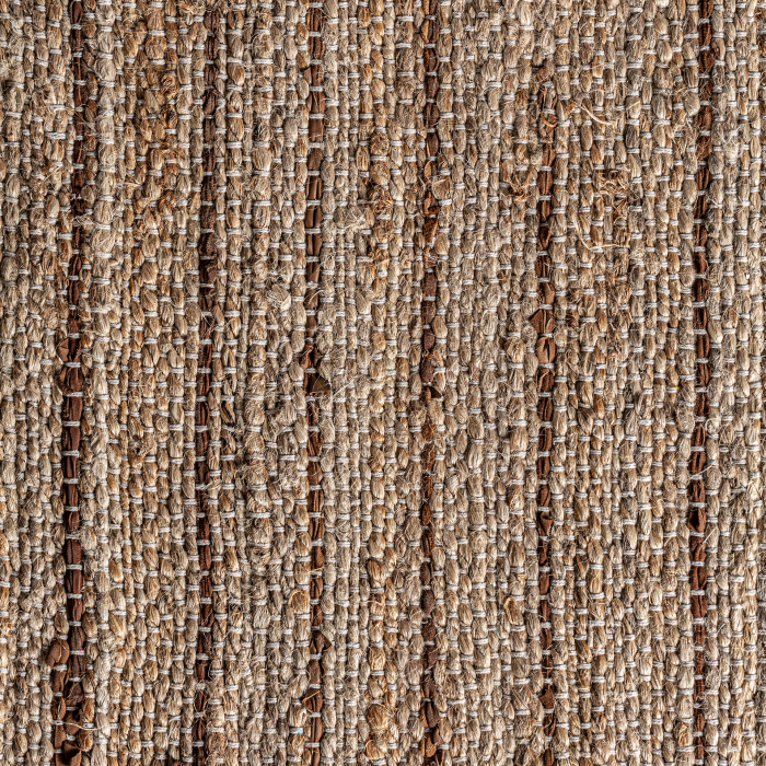 Covor boho iuta piele maro|Covoare elegante [3]