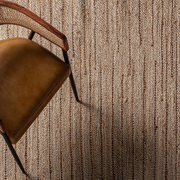 Covor boho iuta piele maro|Covoare elegante [4]
