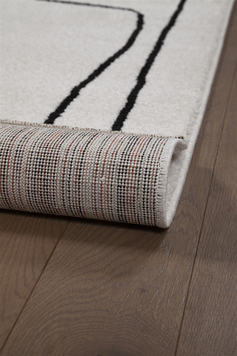 Covor modern abstract ivory negru|Covoare moderne premium [7]