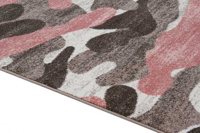 Covor modern camuflaj roz-gri|Covoare contemporane premium [5]