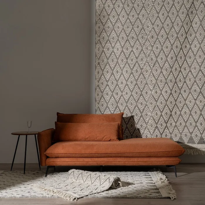 Covor lana alb-negru etnic | Covoare unice CreativDeco [3]