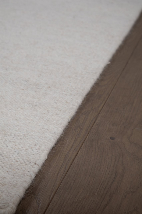 Covor rustic din lana alb|Covoare naturale premium [6]