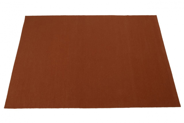 Covor rustic din lana teracota|Covoare naturale premium [4]