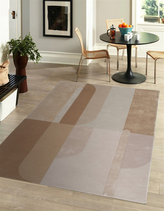 Covor modern geometric bej|Covoare moderne premium [8]