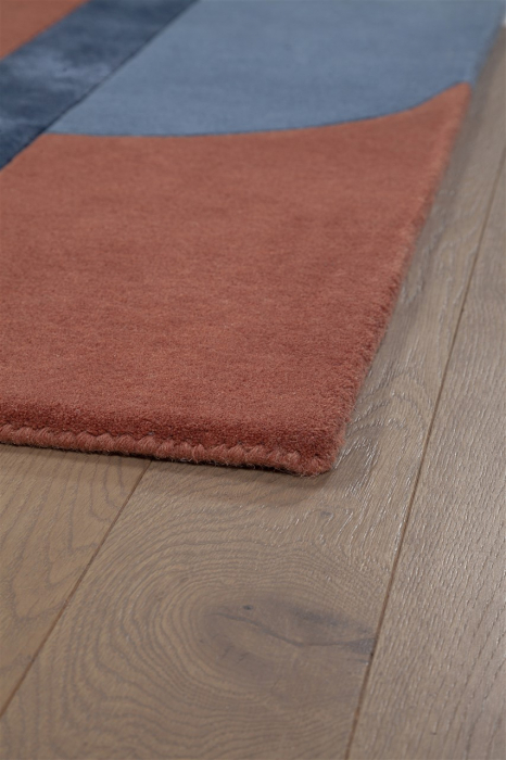 Covor modern distinctiv teracota|Covoare moderne premium [6]