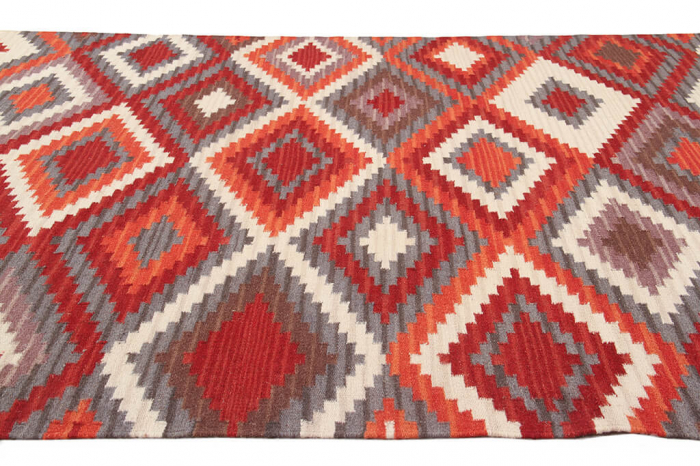 Covor Kilim Gashgai rosu|Covoare traditionale din lana [4]