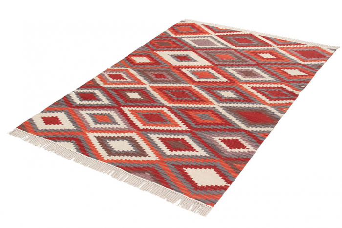 Covor Kilim Gashgai rosu|Covoare traditionale din lana [5]