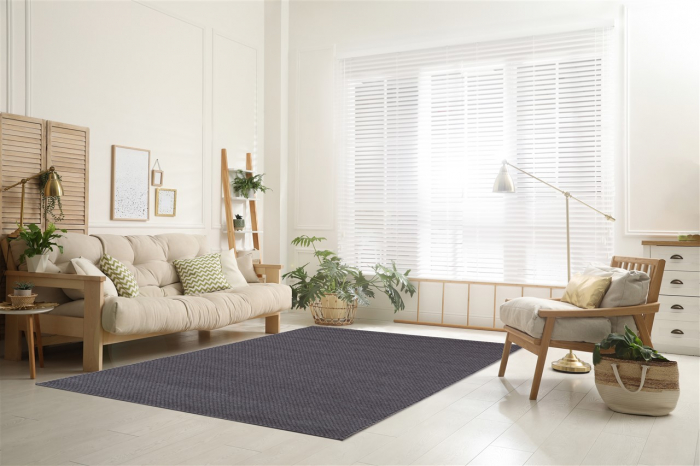 Covor traditional din lana gri inchis|Covoare tesute manual premium [8]