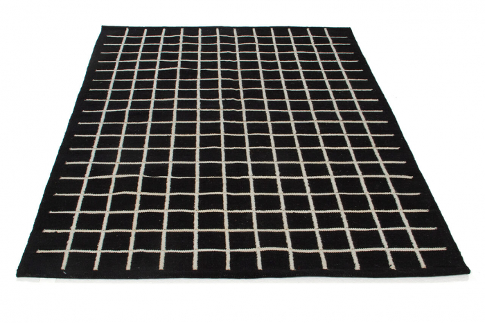Covor kilim geometric negru-ivory|Covoare moderne premium [2]