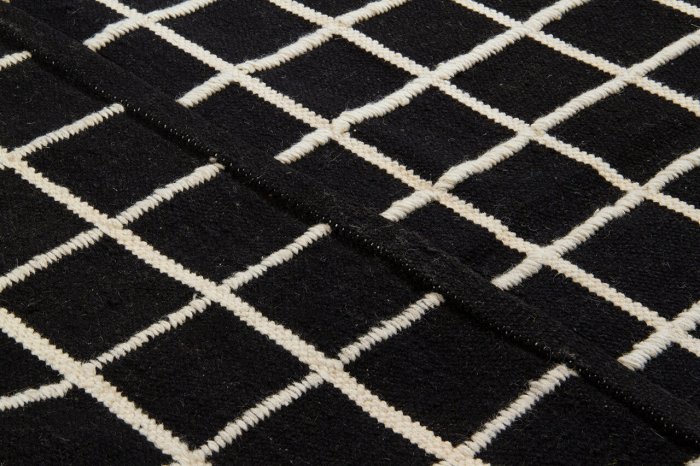 Covor kilim geometric negru-ivory|Covoare moderne premium [6]