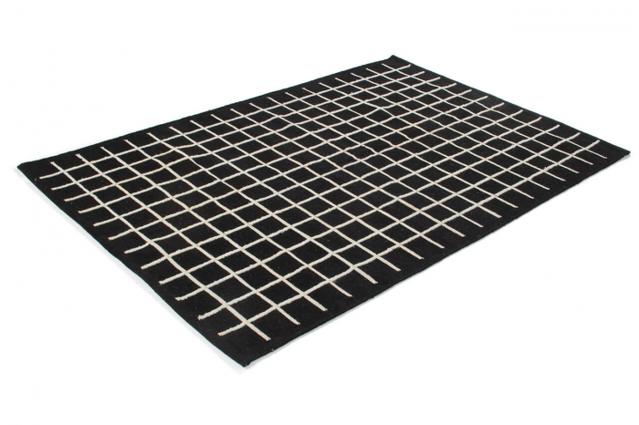 Covor kilim geometric negru-ivory|Covoare moderne premium [3]