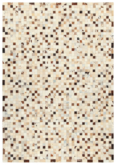 Covor modern din piele patchwork|Covoare din piele premium [1]
