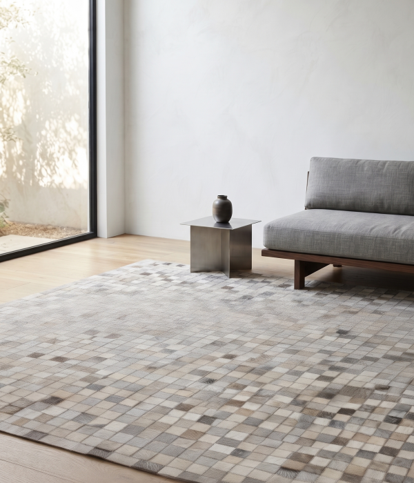 Covor modern din piele patchwork|Covoare din piele premium [2]