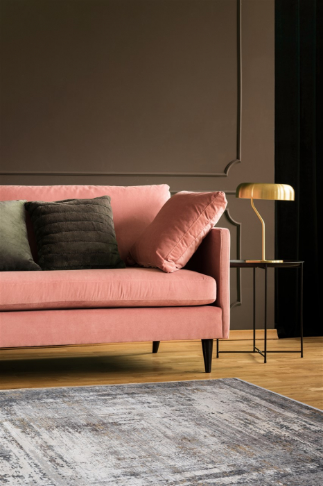 Covor modern impunator crem antracit|Covoare elegante premium [8]