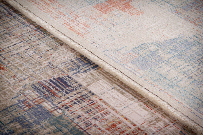Covor modern tridimensional crem-gri|Covoare contemporane premium [8]