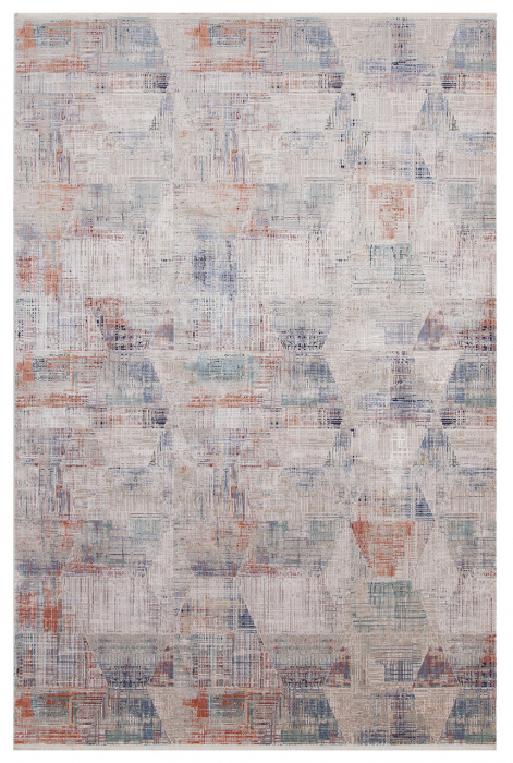 Covor modern tridimensional crem-gri|Covoare contemporane premium [1]