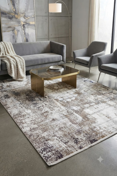 Covor modern crem-gri premium|Covoare contemporane elegante [2]