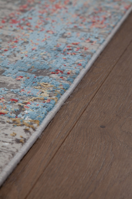 Covor modern distinctiv crem teracota|Covoare premium contemporane [6]