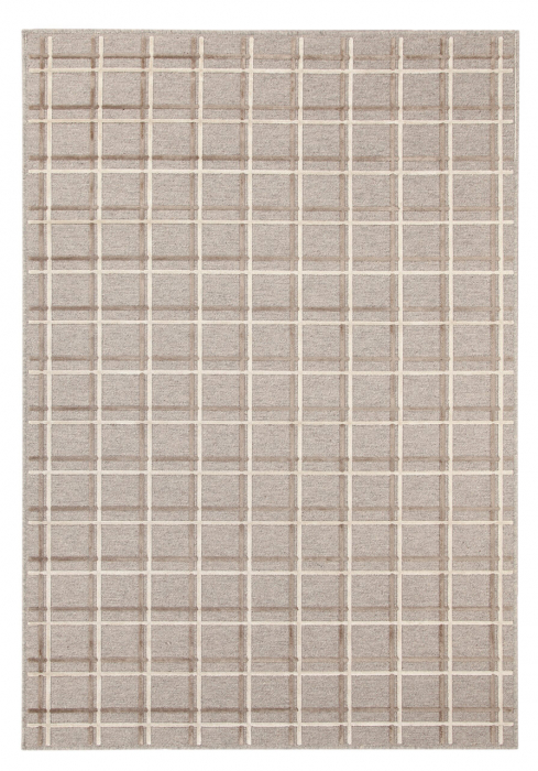 Covor geometric bej-tabacco Mayfair|Covoare moderne cu textura 3D [1]