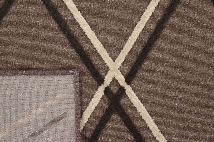 Covor geometric mare tabacco-ivory|Covoare moderne XL cu textura 3D [5]